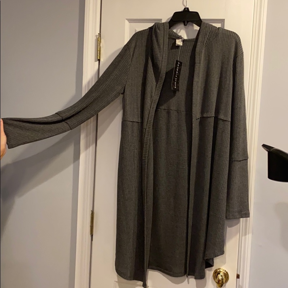 Women’s Long Hooded Cardigan